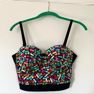 BEJEWELED BUSTIER - PERFECT FOR TAYLOR SWIFT ERAS TOUR CONCERT!